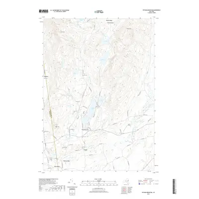 2019 Map of Putnam Mountain, 2019 Print