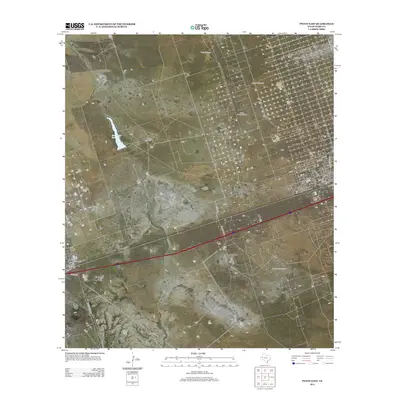 2013 Map of Pyote East, 2013 Print