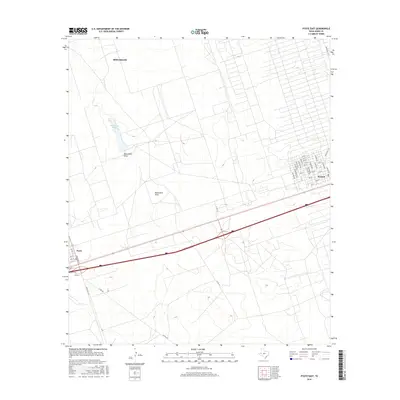 2016 Map of Pyote East, 2016 Print