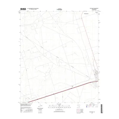 2016 Map of Pyote West, 2016 Print