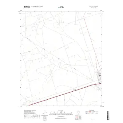 2019 Map of Pyote West, 2019 Print