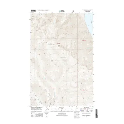2014 Map of Pyramid Mountain, 2014 Print