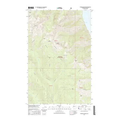 2017 Map of Pyramid Mountain, 2017 Print