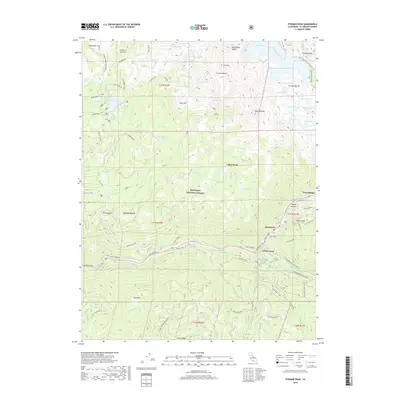 2018 Map of Pyramid Peak, 2018 Print