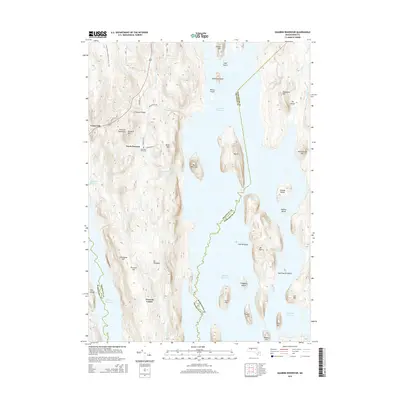 2015 Map of Quabbin Reservoir, 2015 Print