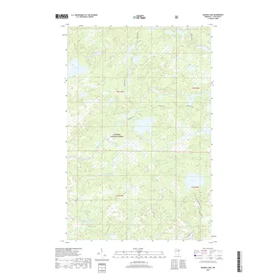 2019 Map of Quadga Lake, 2019 Print
