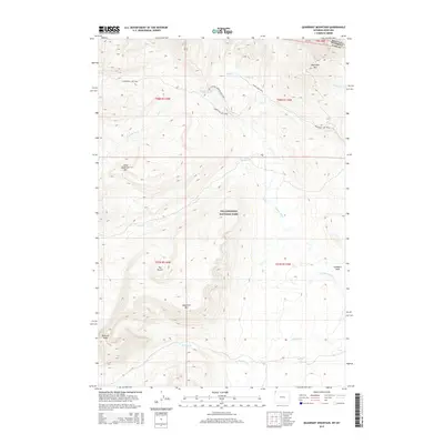2015 Map of Quadrant Mountain, 2015 Print
