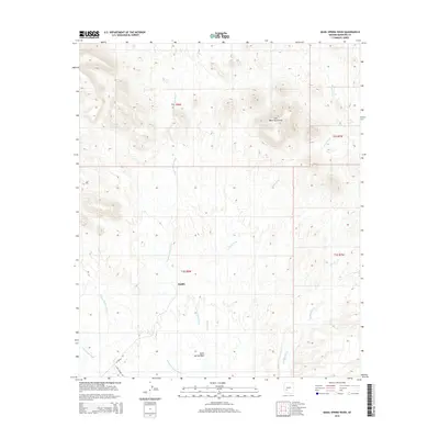 2014 Map of Quail Spring Wash, 2014 Print