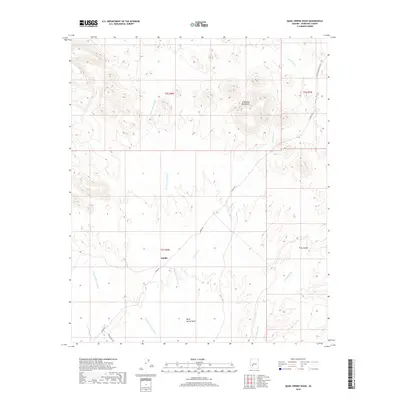 2018 Map of Quail Spring Wash, 2018 Print