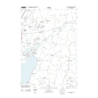 2013 Map of Quaker Springs, 2013 Print