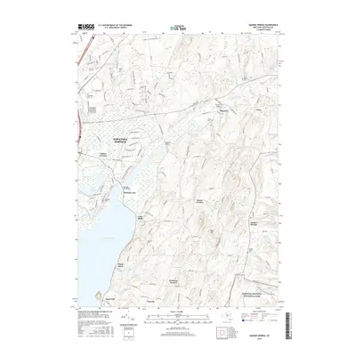 2016 Map of Quaker Springs, 2016 Print