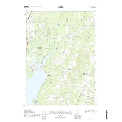 2019 Map of Quaker Springs, 2019 Print