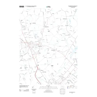 2013 Map of Quakertown, 2013 Print
