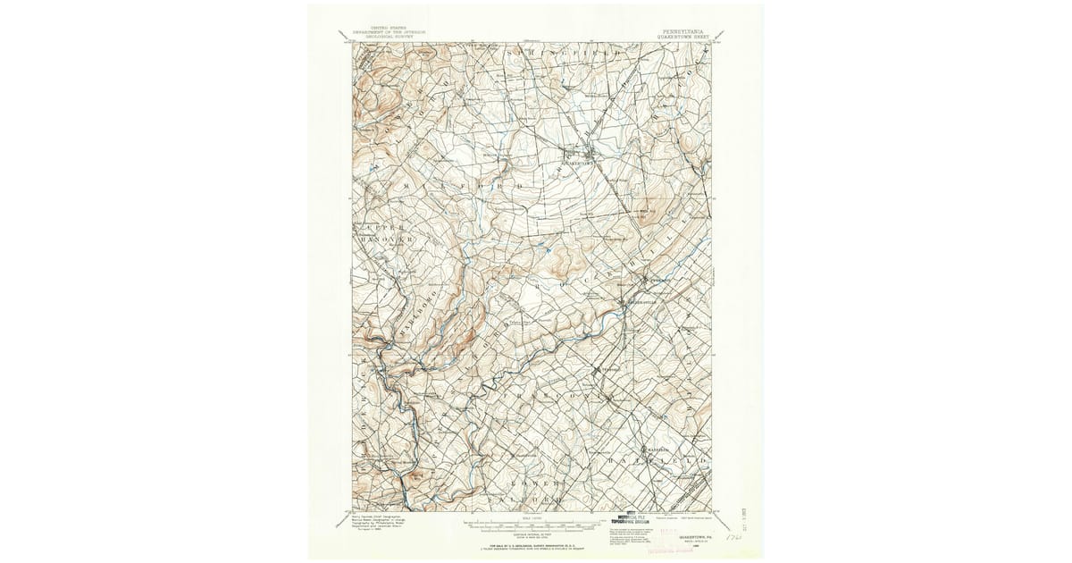 Old Maps of Richlandtown PA for - Quakertown Bucks County Pa Usgs Topo 1888 P1963 Og 1200x630 