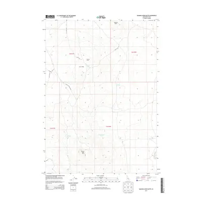 2013 Map of Quaking Aspen Butte, 2013 Print