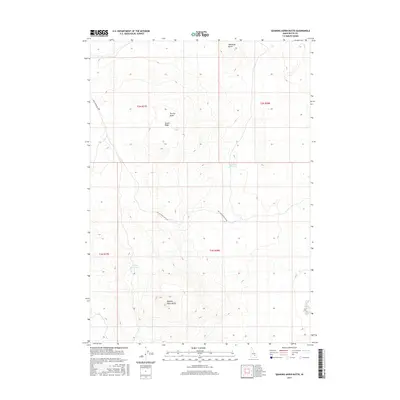 2017 Map of Quaking Aspen Butte, 2017 Print