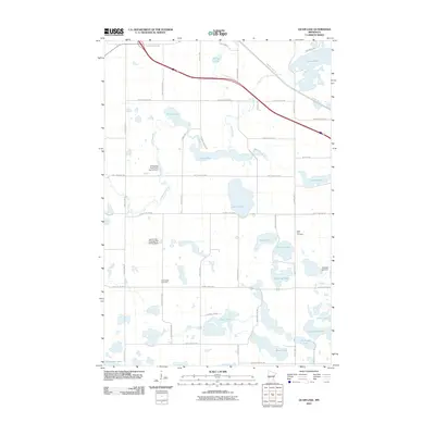 2010 Map of Quam Lake, 2010 Print