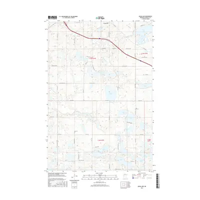 2016 Map of Quam Lake, 2016 Print