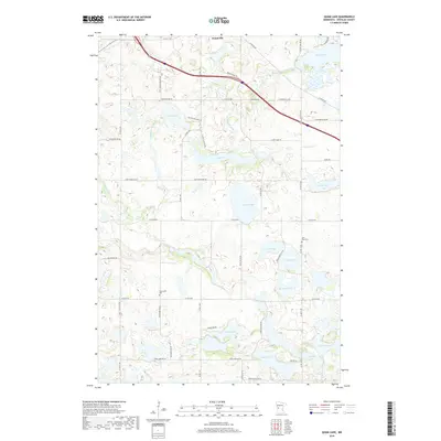 2019 Map of Quam Lake, 2019 Print