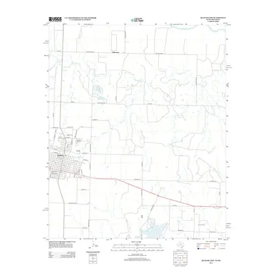 2012 Map of Quanah East, 2012 Print