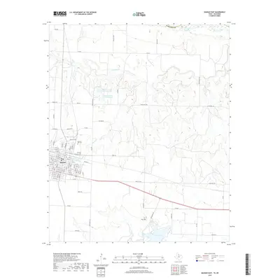 2019 Map of Quanah East, 2019 Print