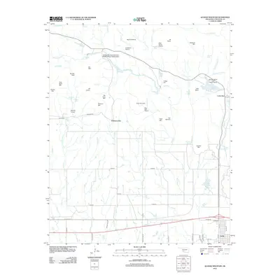 2012 Map of Quanah Mountain, 2012 Print