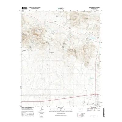 2016 Map of Quanah Mountain, 2016 Print