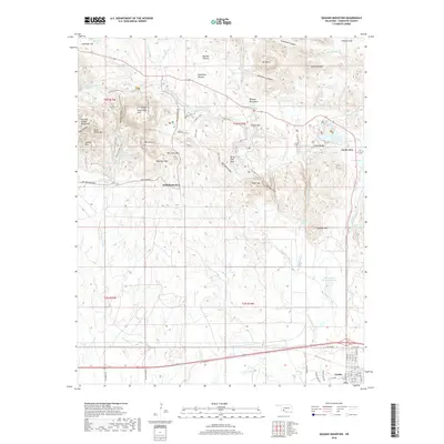 2018 Map of Quanah Mountain, 2018 Print