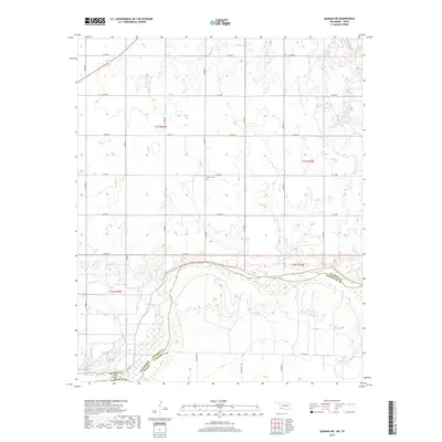 2019 Map of Quanah NE, 2019 Print