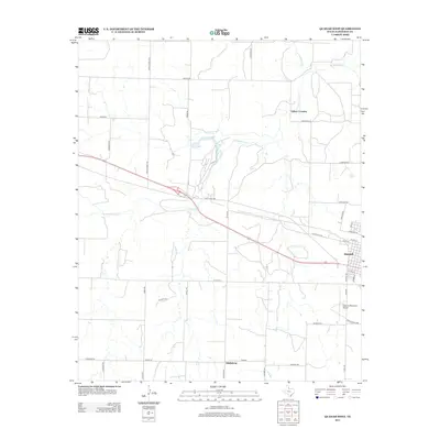 2012 Map of Quanah West, 2012 Print