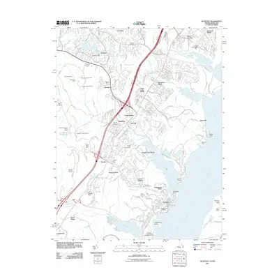 2011 Map of Quantico, 2011 Print