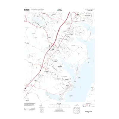 2013 Map of Quantico, 2013 Print