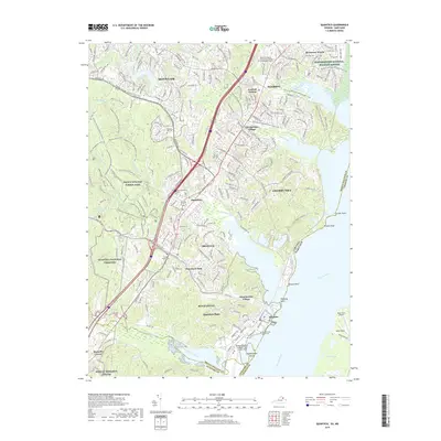2019 Map of Quantico, 2019 Print