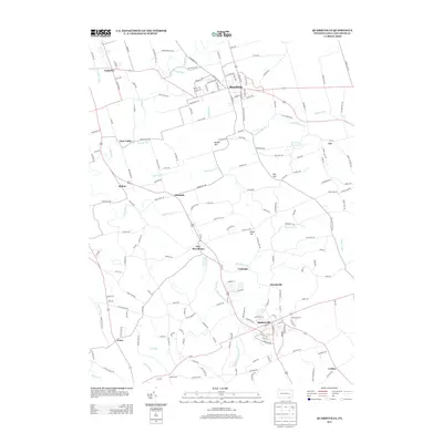 2013 Map of Quarryville, 2013 Print