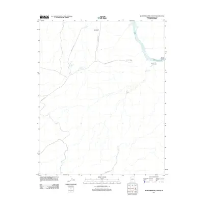 2011 Map of Quartermaster Canyon, 2011 Print