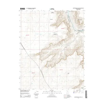 2014 Map of Quartermaster Canyon, 2014 Print