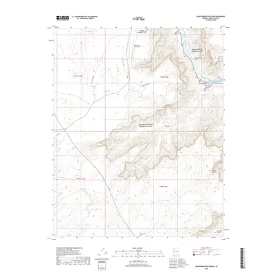 2018 Map of Quartermaster Canyon, 2018 Print