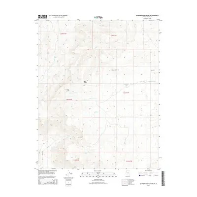 2014 Map of Quartermaster Canyon SW, 2014 Print