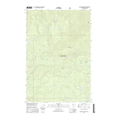 2017 Map of Quartz Creek Butte, 2017 Print