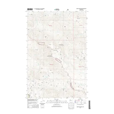 2014 Map of Quartz Mountain, 2014 Print