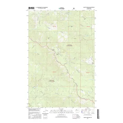 2017 Map of Quartz Mountain, 2017 Print