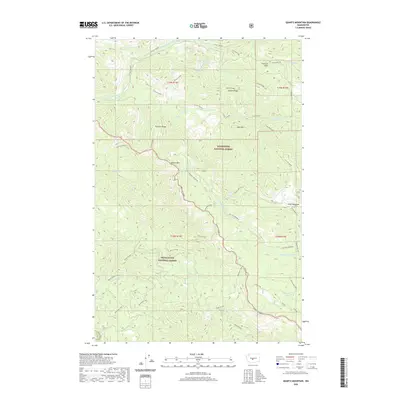 2020 Map of Quartz Mountain, 2020 Print