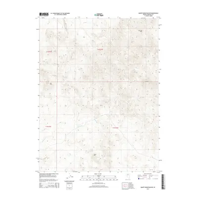 2014 Map of Quartz Mountain NW, 2014 Print