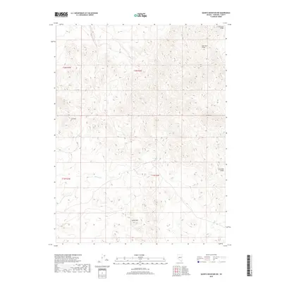 2018 Map of Quartz Mountain NW, 2018 Print