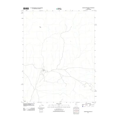 2011 Map of Quartz Mountain, 2011 Print
