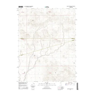 2015 Map of Quartz Mountain, 2015 Print