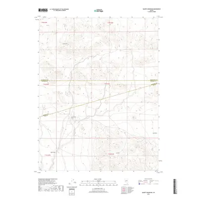 2018 Map of Quartz Mountain, 2018 Print