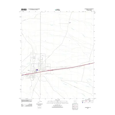 2011 Map of Quartzsite, 2011 Print