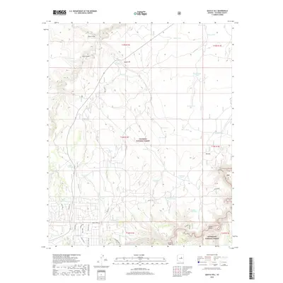 2018 Map of Quayle Hill, 2018 Print