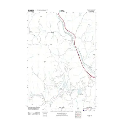 2012 Map of Quechee, 2012 Print